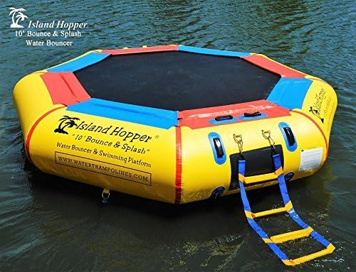 Island Hopper 10' Bounce N Splash Water Park with Bouncer Slide