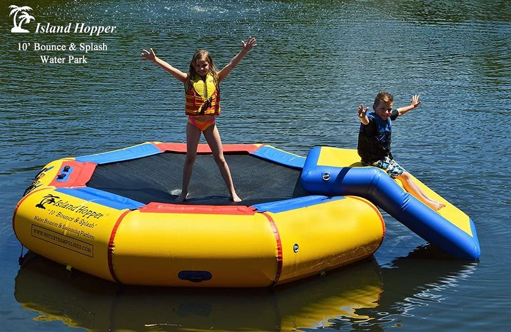 Island Hopper 10' Bounce N Splash Water Park with Bouncer Slide