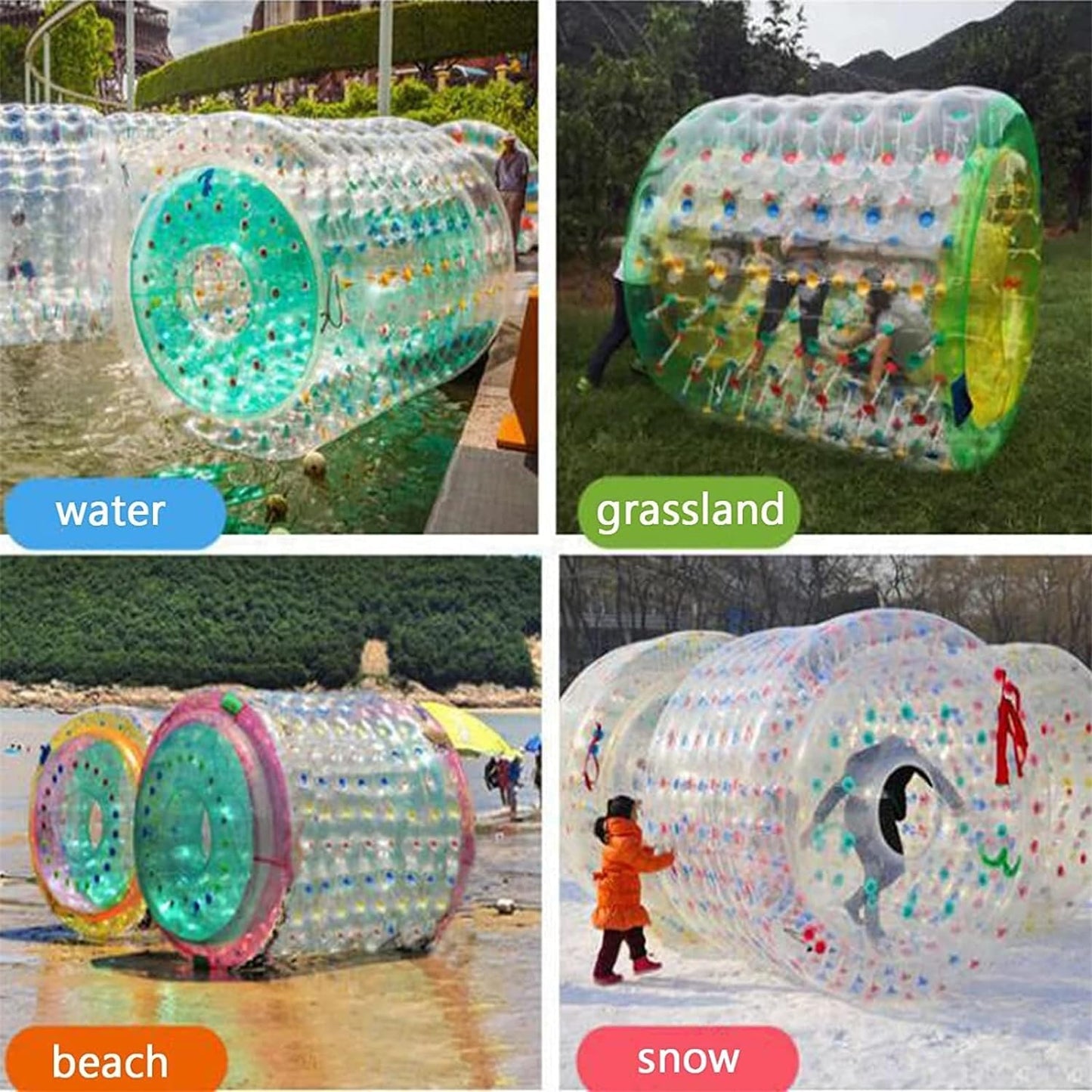 Gueploer Summer Play Large Inflatable Hamsters Inflatable Roller Water Walking Balls for Summer Outdoor Commercial Parks
