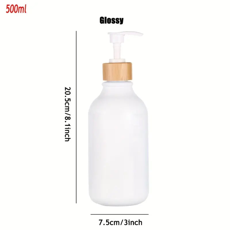 White Pump Soap Bottle